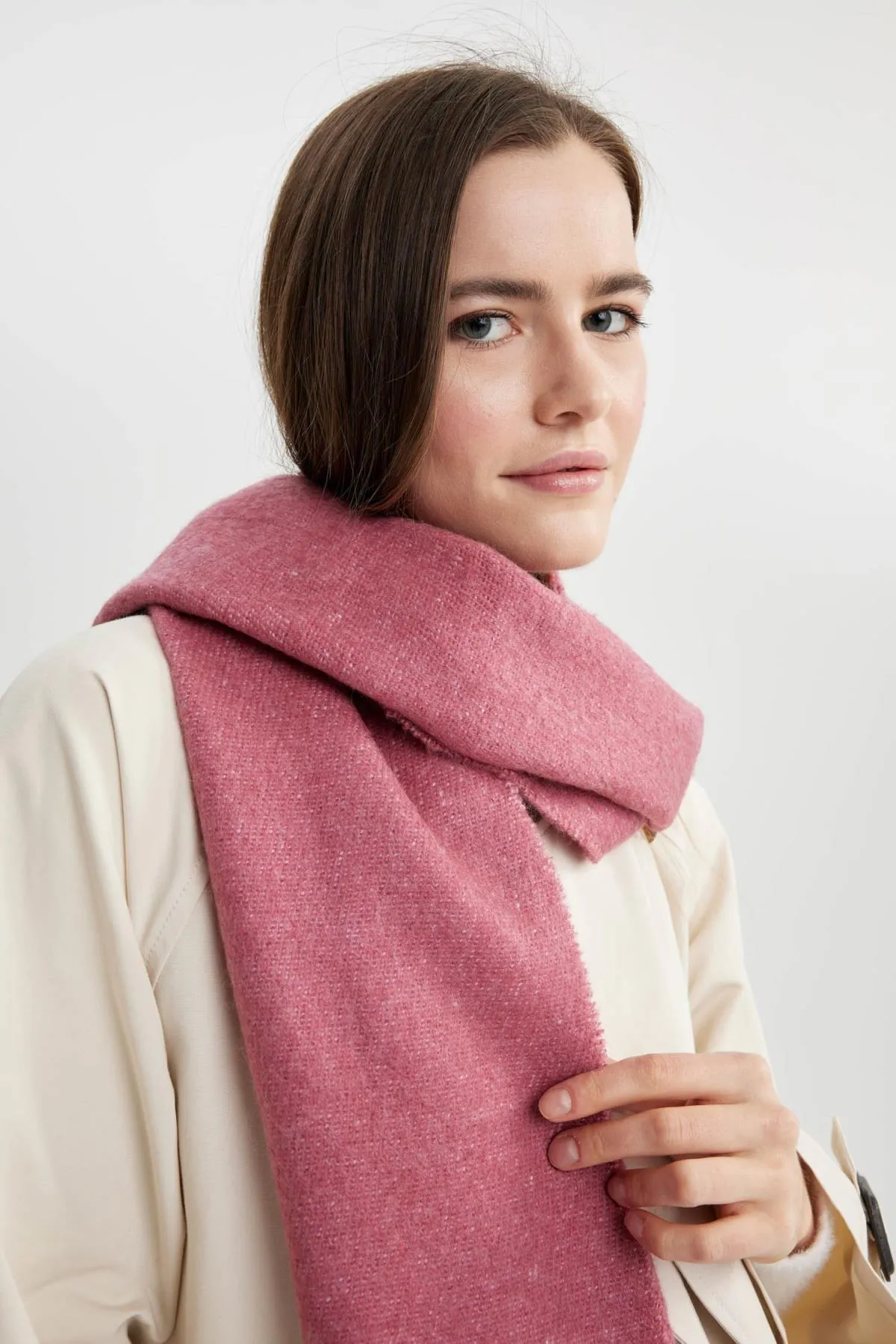DeFacto  Schal - Rosa - Unifarben