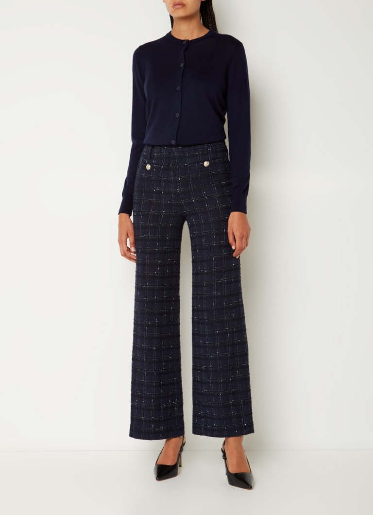 Cardigan Gerard Darel Lyane din lână merinos fină tricotată, cu logo brodat.