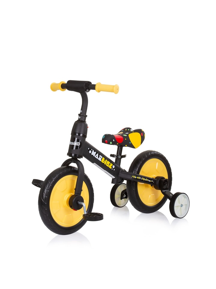 Chipolino Dreirad, Laufrad 2 in 1 Max Bike in gelb günstig kaufen onesize