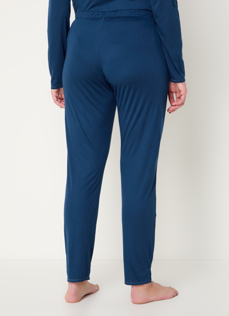 Pantaloni de pijama Hanro Grand Central din amestec de mătase