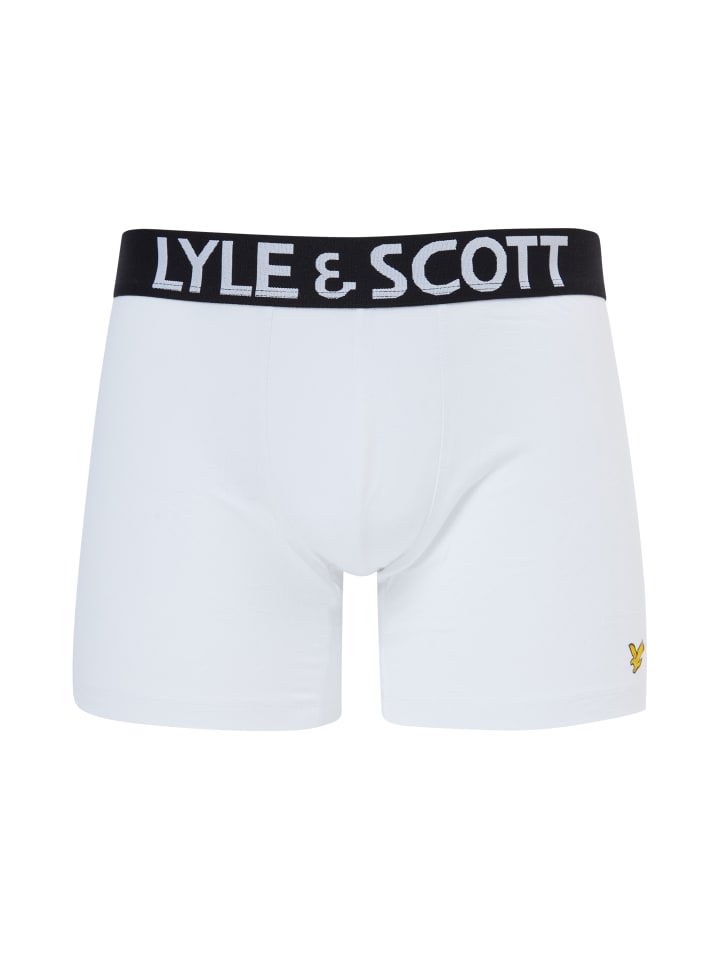 Lyle & Scott Trunks 3-Er Set in Schwarz/Weiß/Meliertes Grau günstig kaufen