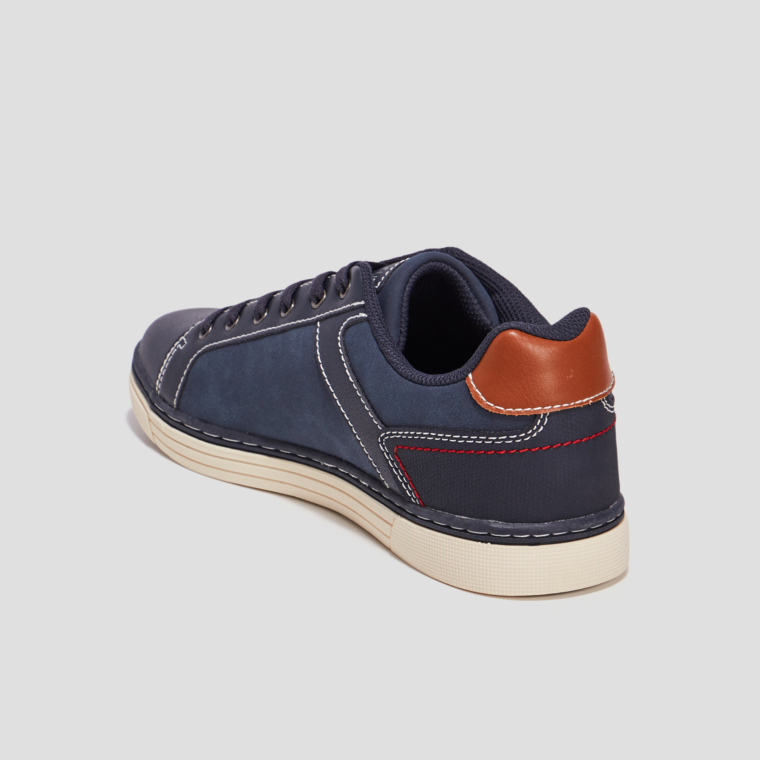 Tennis à lacets Trappeur bleu marine homme | La Halle