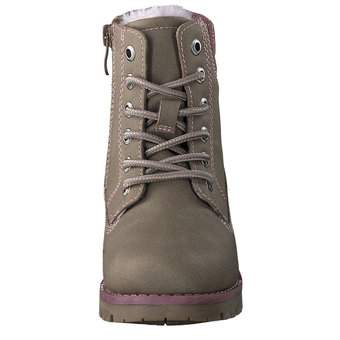 Puccetti Schnür Boots in beige