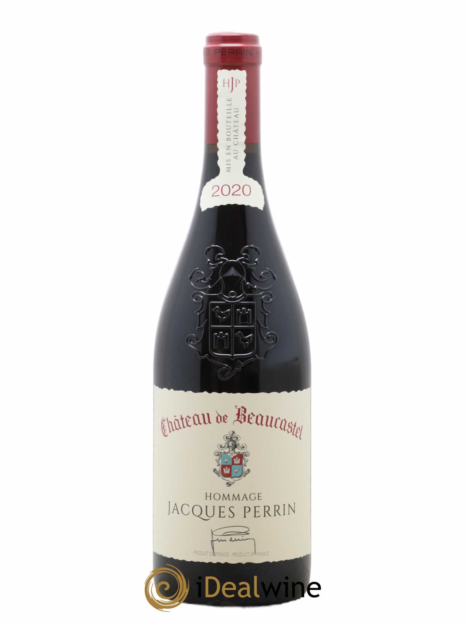Châteauneuf-du-Pape Château de Château de Beaucastel Hommage à Jacques Perrin Famille Perrin  2020 - Lot de 1 Bouteille