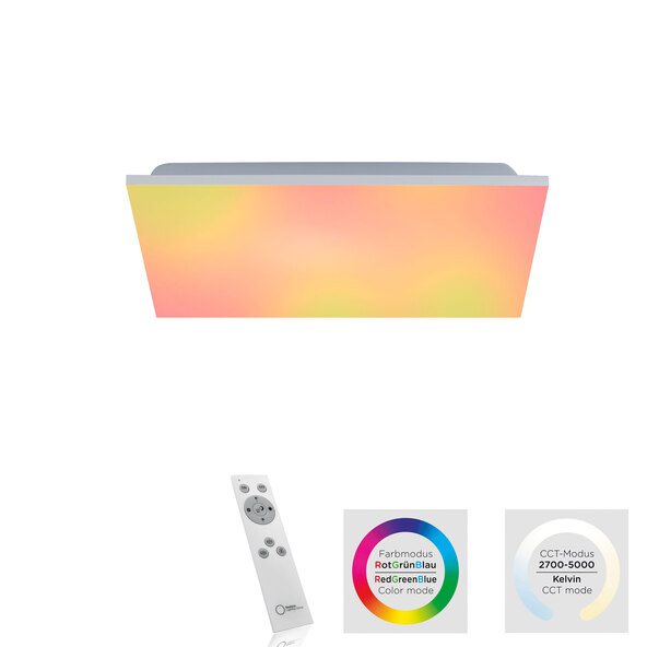 LED-Deckenleuchte Yukon, 24 W, 2.750 lm, 45 x 45 cm