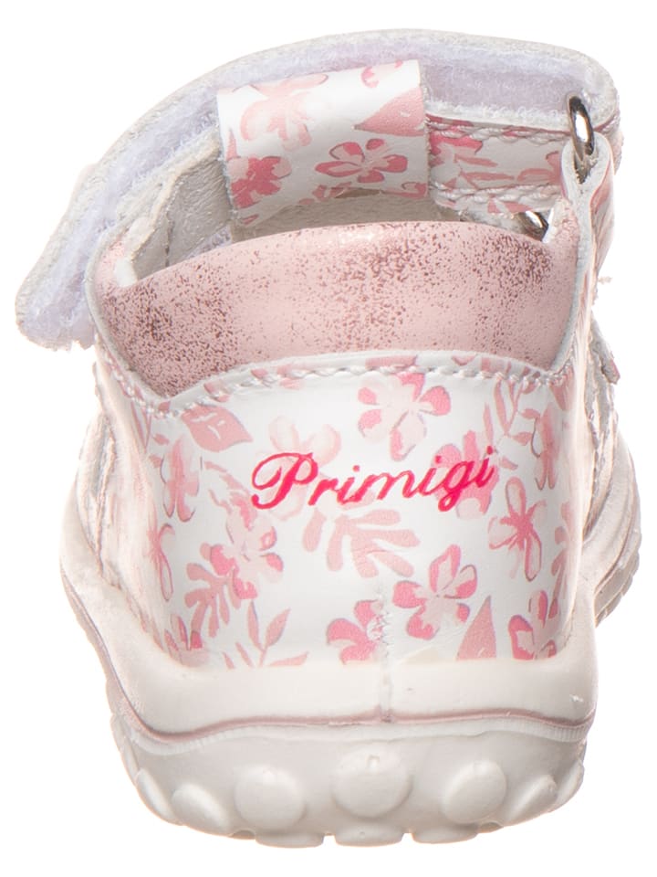 Primigi Leder-Halbsandalen in Weiß/ Rosa günstig kaufen