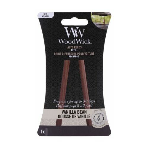 Ricarica per profumatore per auto WoodWick alla vaniglia.