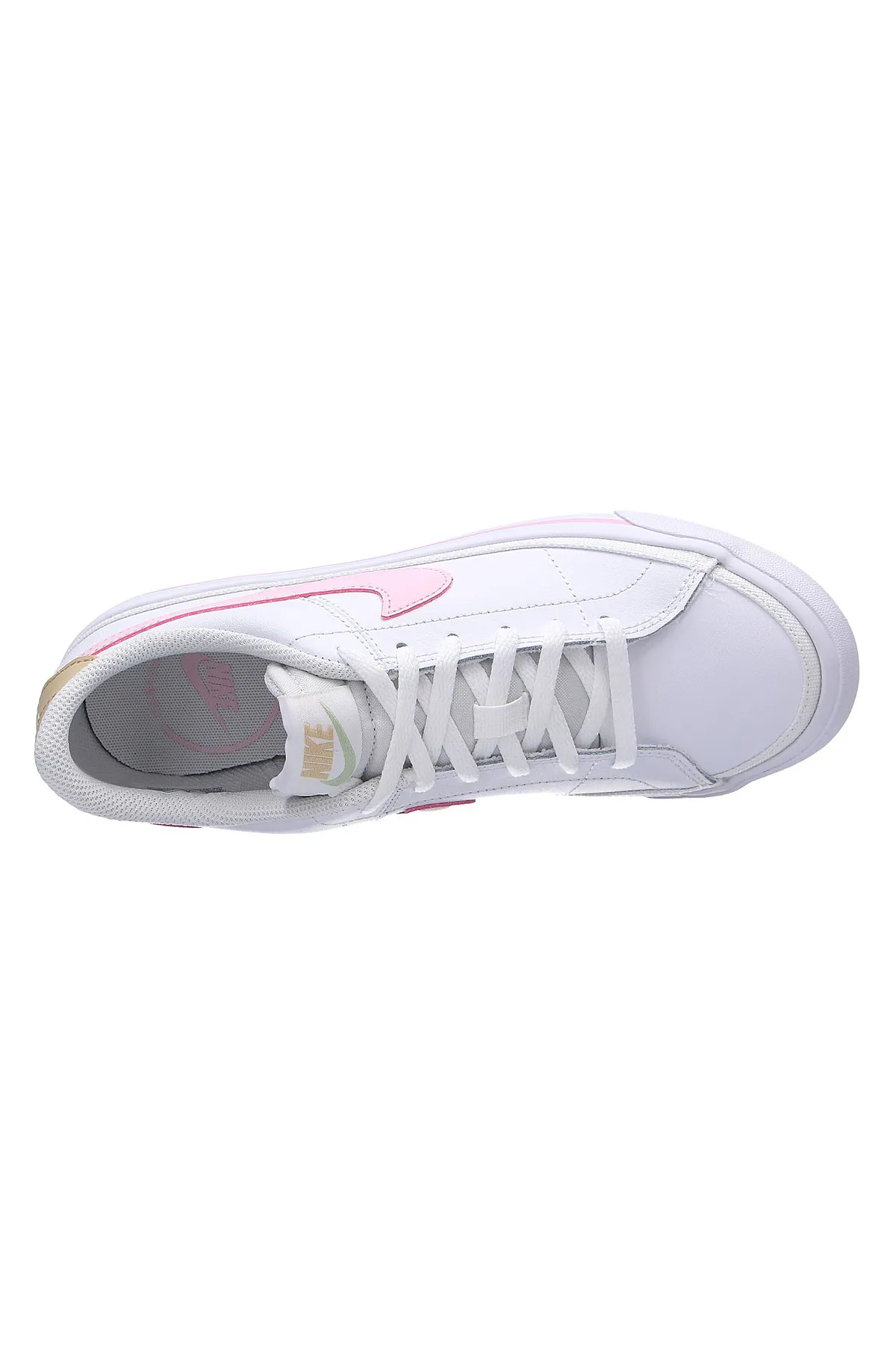 Nike  Schnürschuh - Weiß - Flacher Absatz