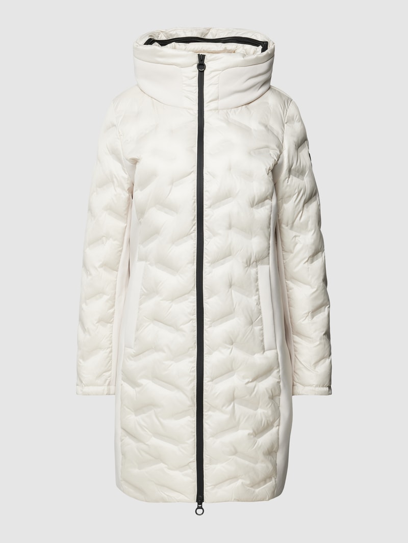 Hybridjacke mit Prägungen in offwhite