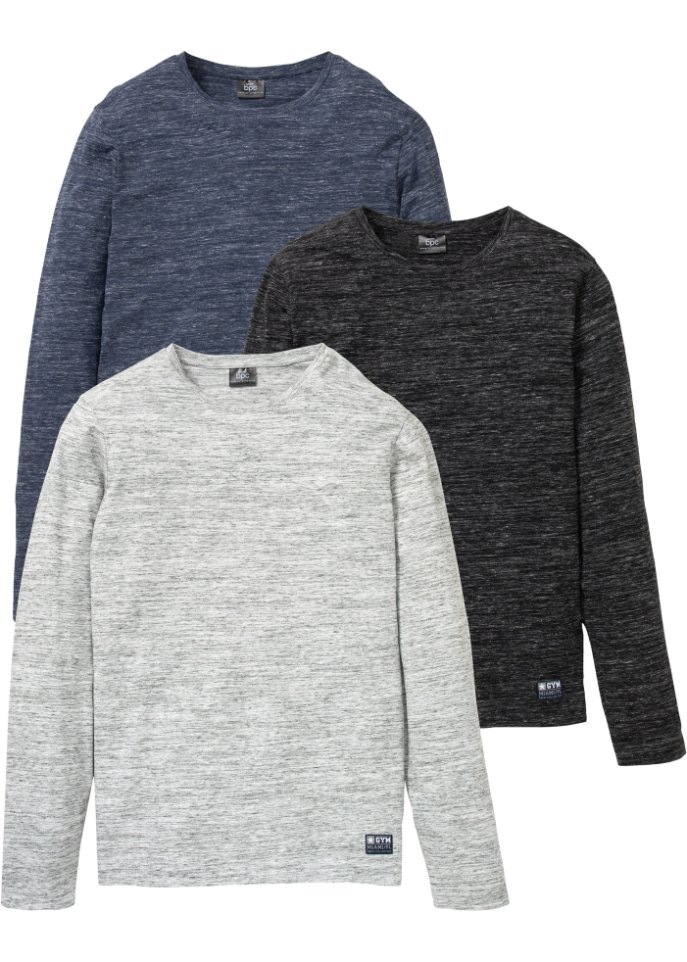 Langarmshirt (3er-Pack)