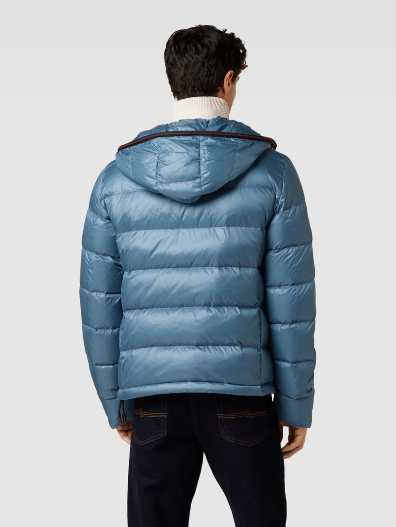 Steppjacke mit Kapuze Modell 'HONOVA NR 02' in bleu