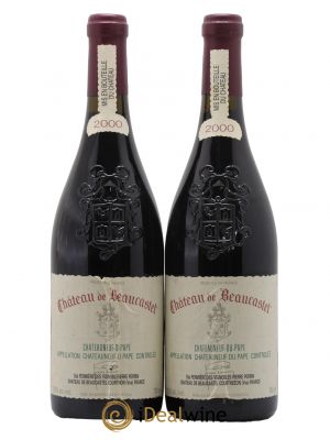 Châteauneuf-du-Pape Château de Beaucastel Famille Perrin  2000 - Lot de 2 Bouteilles