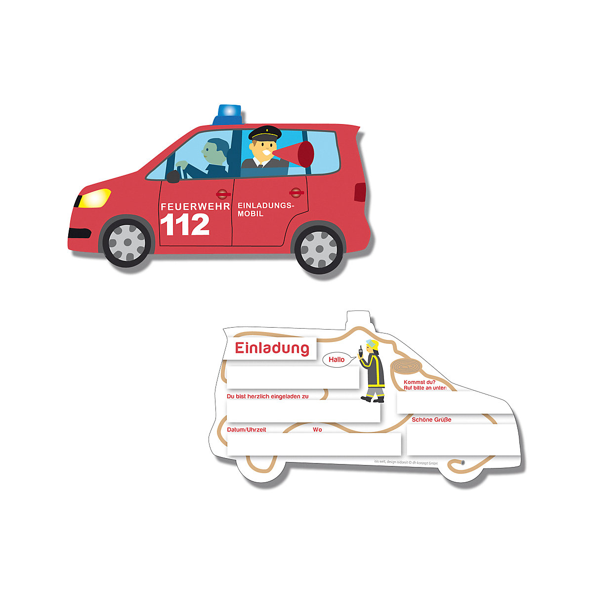 Partyset Feuerwehr, 51-tlg.