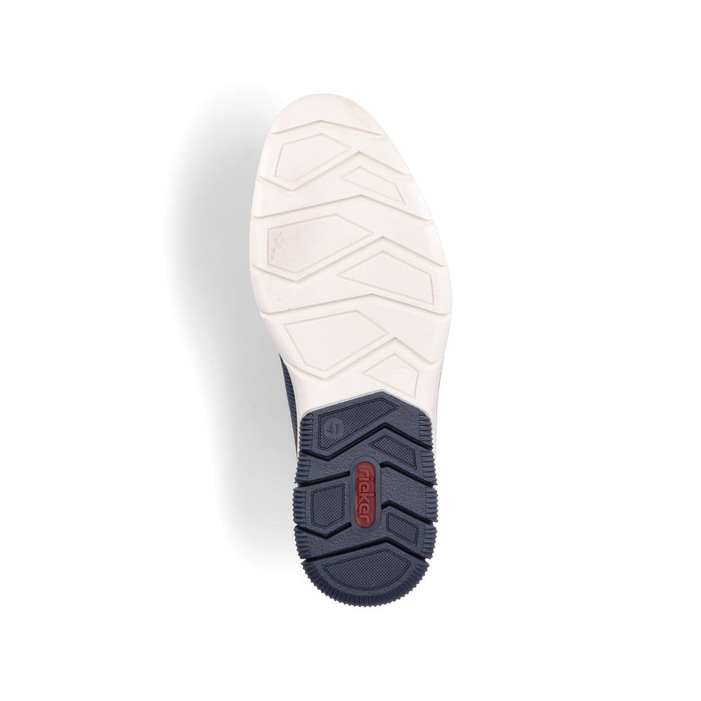 Rieker Herren Schnürschuhe zimtbraun-ozeanblau