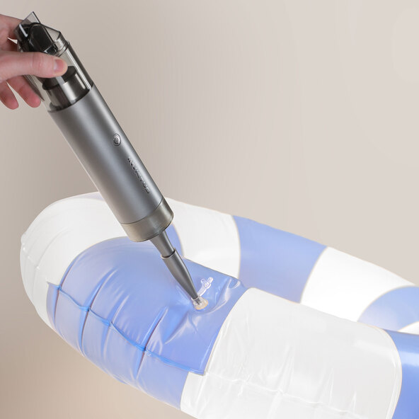 2 in 1 Handstaubsauger mit Luftpumpe, 7-tlg.