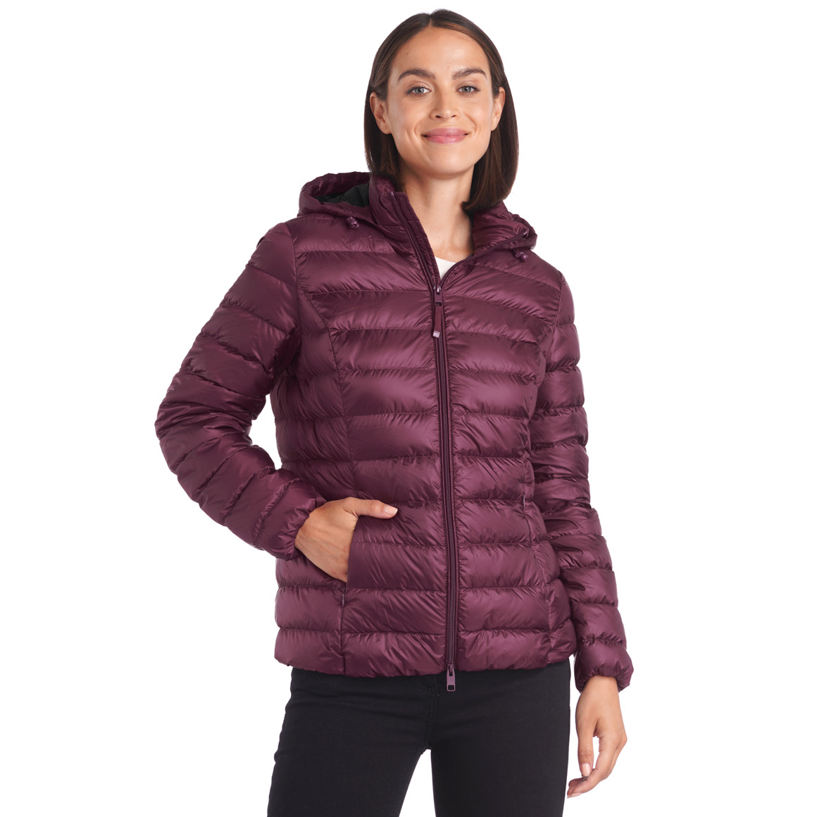 Damen Soft-Daunenjacke mit Kapuze