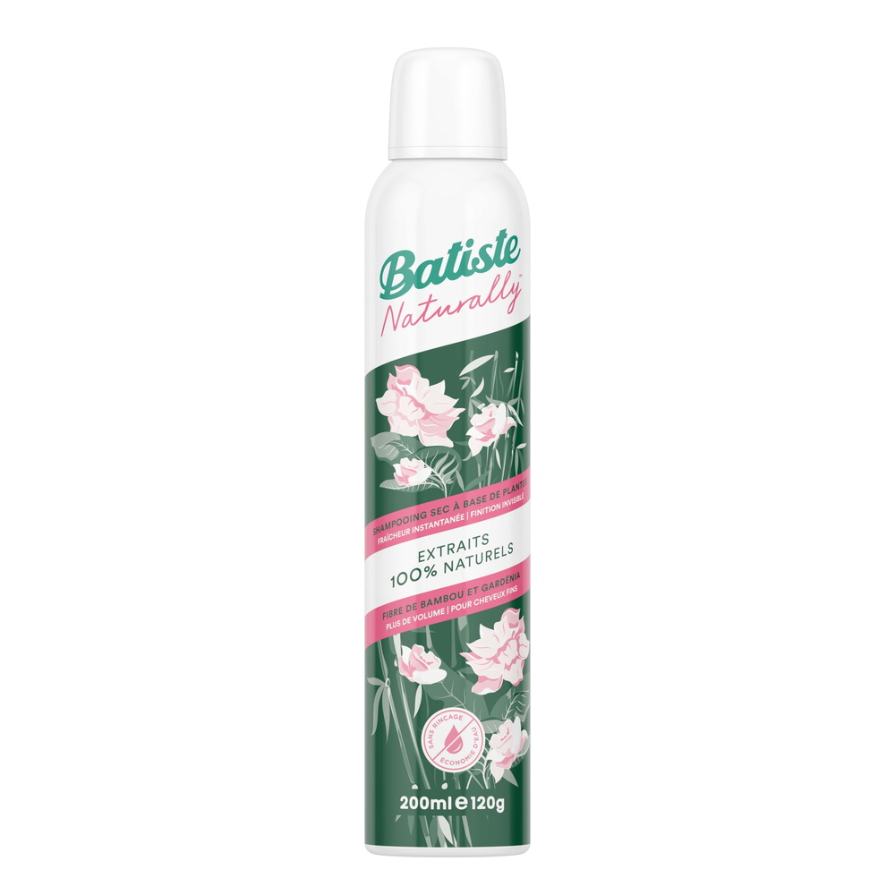 batiste Shampooing sec Naturally Bambou et Gardenia Shampooing sec