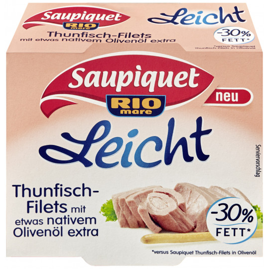 Saupiquet Thunfisch-Filets mit etwas nativem Olivenöl extra 120G