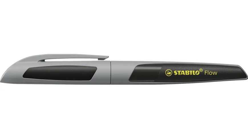STABILO® Füller - STABILO Flow ACTIVE in grau - Einzelstift - inklusive Patrone grau