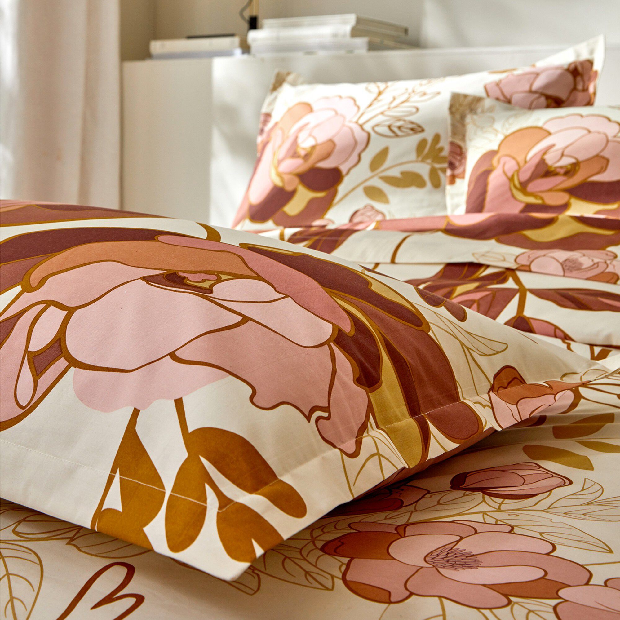 Linge de lit Louise imprimé floral – percale coton