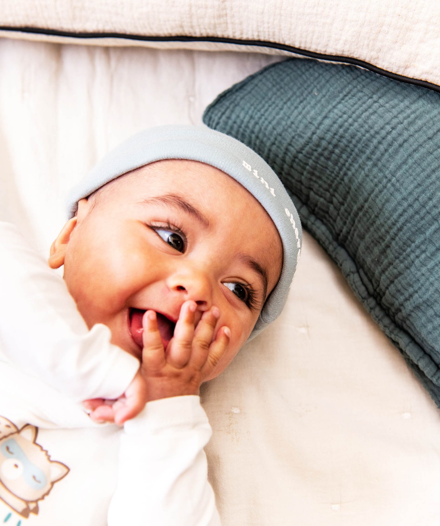 Bonnet de naissance avec revers bébé Garçon (lot de 2) blanc | GEMO