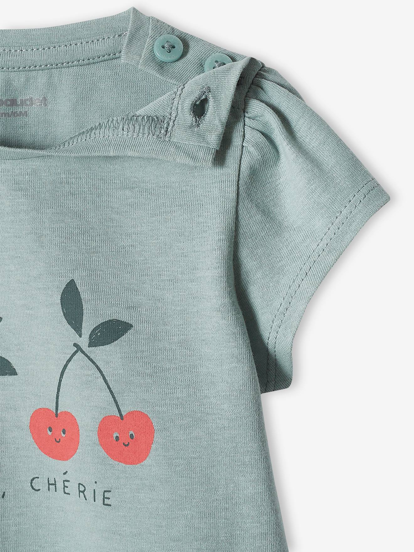 Lot de 2 T-shirts basics bébé manches courtes bleu grisé