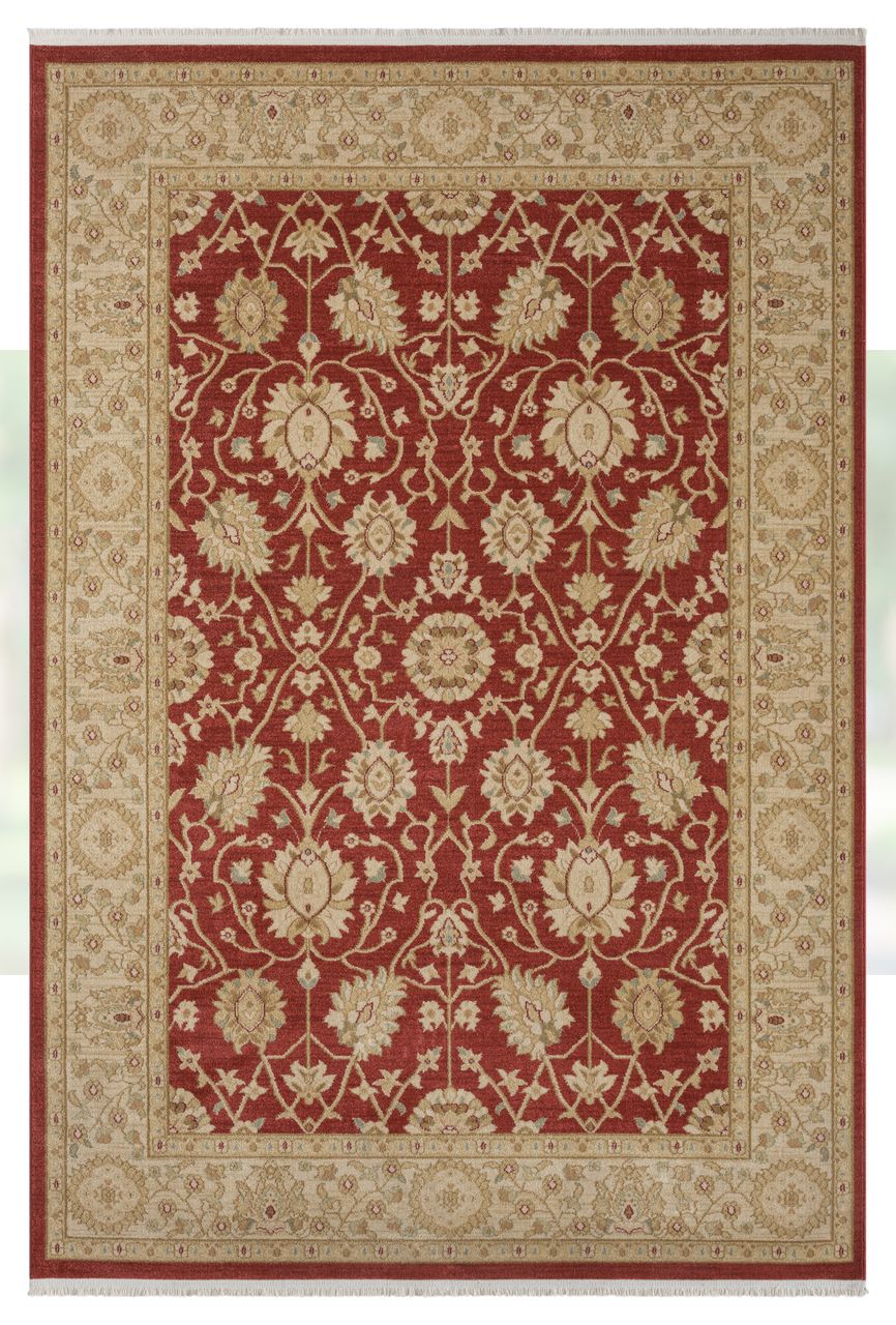 MyFlair Teppich Rose, 200cm x 290cm, Farbe Weinrot, rechteckig, Florhöhe 7,5mm
