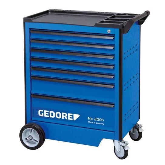 Gedore 2118106 2005 BASIC kolica za alat sa 7 ladica, 198 dijelova