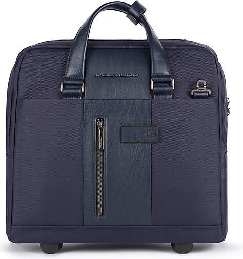 Piquadro Brief 2-Rollen Businesstrolley 40 cm Laptopfach