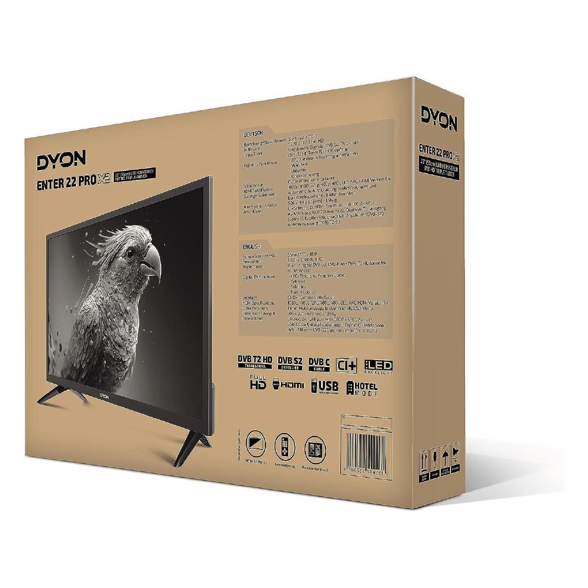 Dyon Enter 22 PRO X2 LED-Fernseher (55 cm/22 Zoll, Full HD)