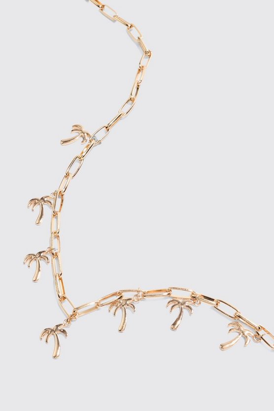 Palm Tree Charm Necklace