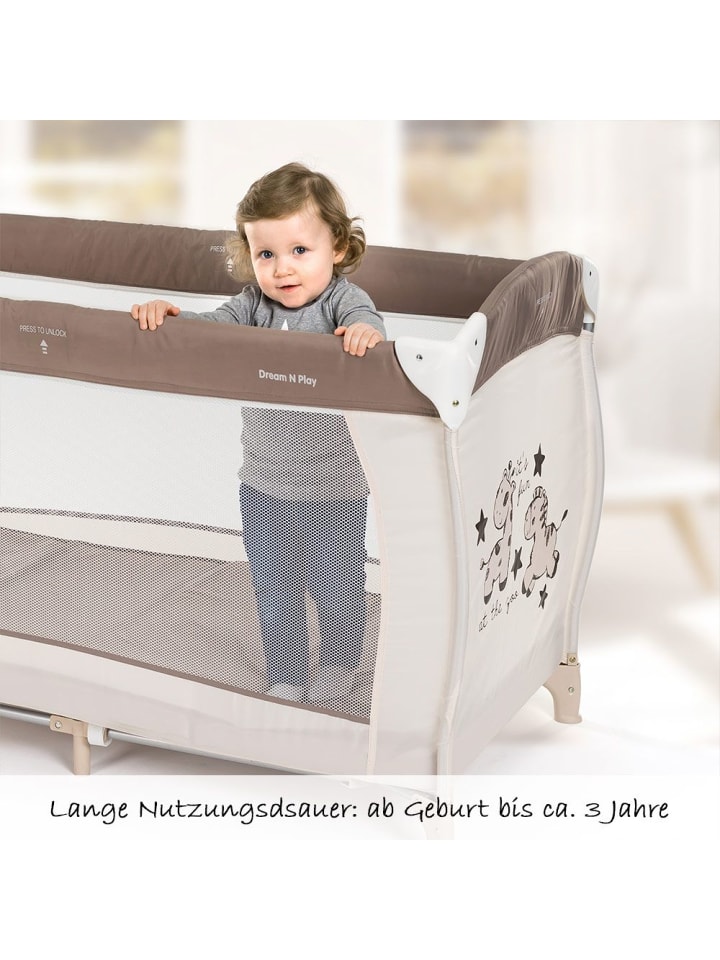 Hauck Reisebett Babycenter - Zoo in beige,braun,motiv günstig kaufen onesize