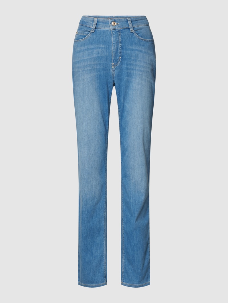 Jeans mit Eingrifftaschen in hellblau