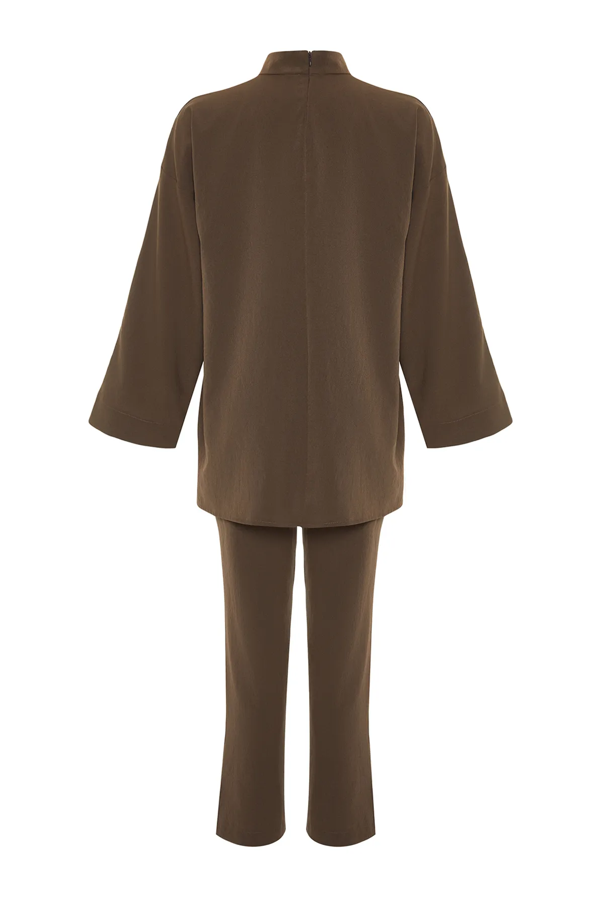 Trendyol Modest  Geräucherter Kragen, detailliert gewebtes Aerobin-Unterteil, Oberteil-Set TCTSS24US00055