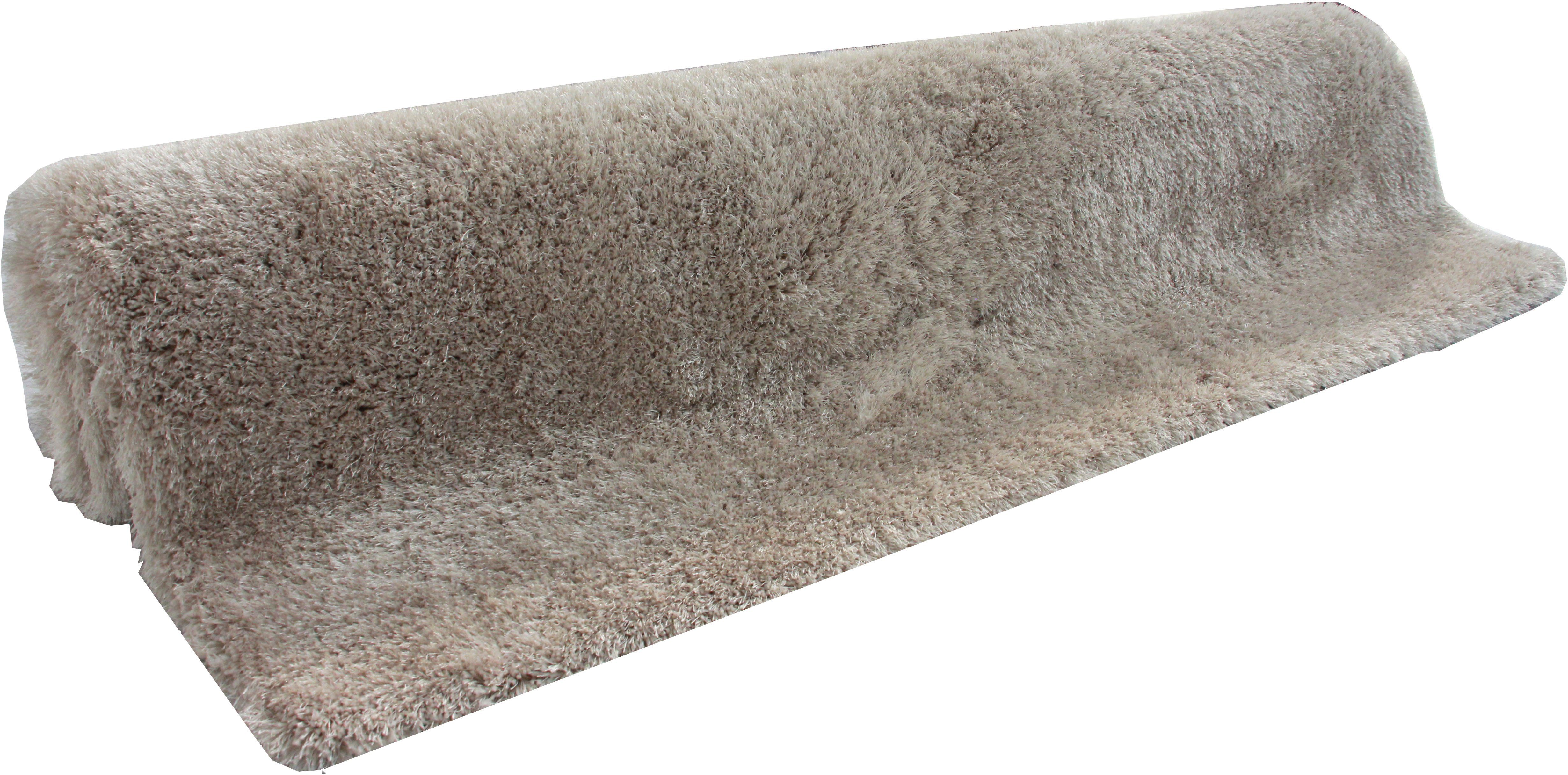 Hochflor-Teppich Lagos, Leonique, rechteckig, Höhe: 45 mm, Mikrofaser Teppiche, flauschig, einfarbig, Wohnzimmer, Schlafzimmer
