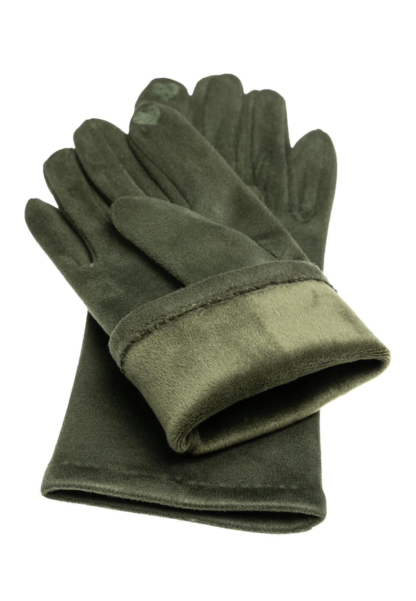 Caspar Strickhandschuhe GLV013 klassisch elegante uni Damen Winter Handschuhe