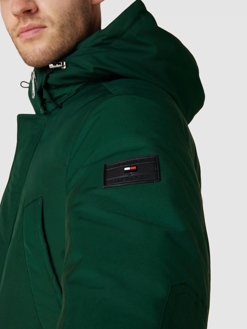 Daunenjacke mit Brusttaschen Modell 'ROCKIE' in dunkelgrün