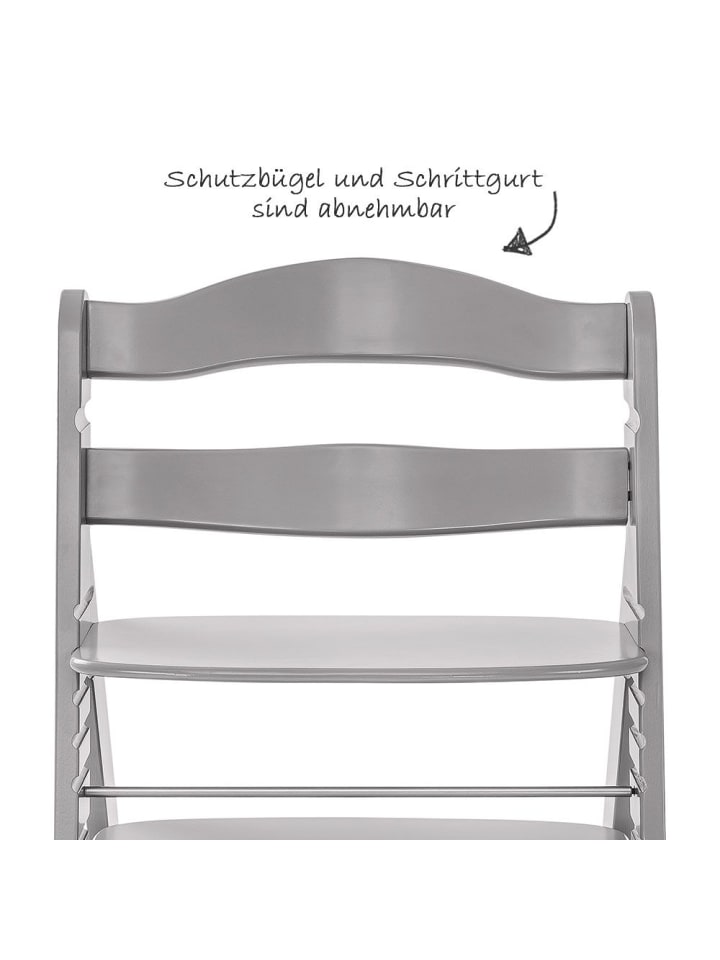 Hauck Hochstuhl Alpha Plus - Grey in grau günstig kaufen onesize