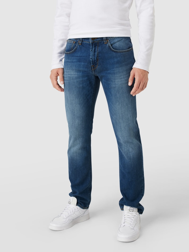Slim Fit Jeans mit Stretch-Anteil Modell 'John' in hellblau