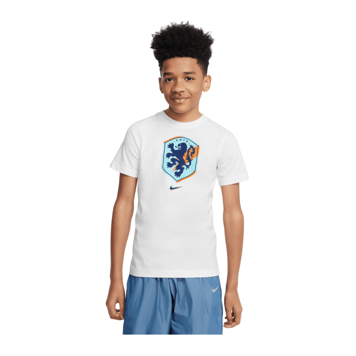 Nike Niederlande Crest T-Shirt EM 2024 Kids Weiss F100