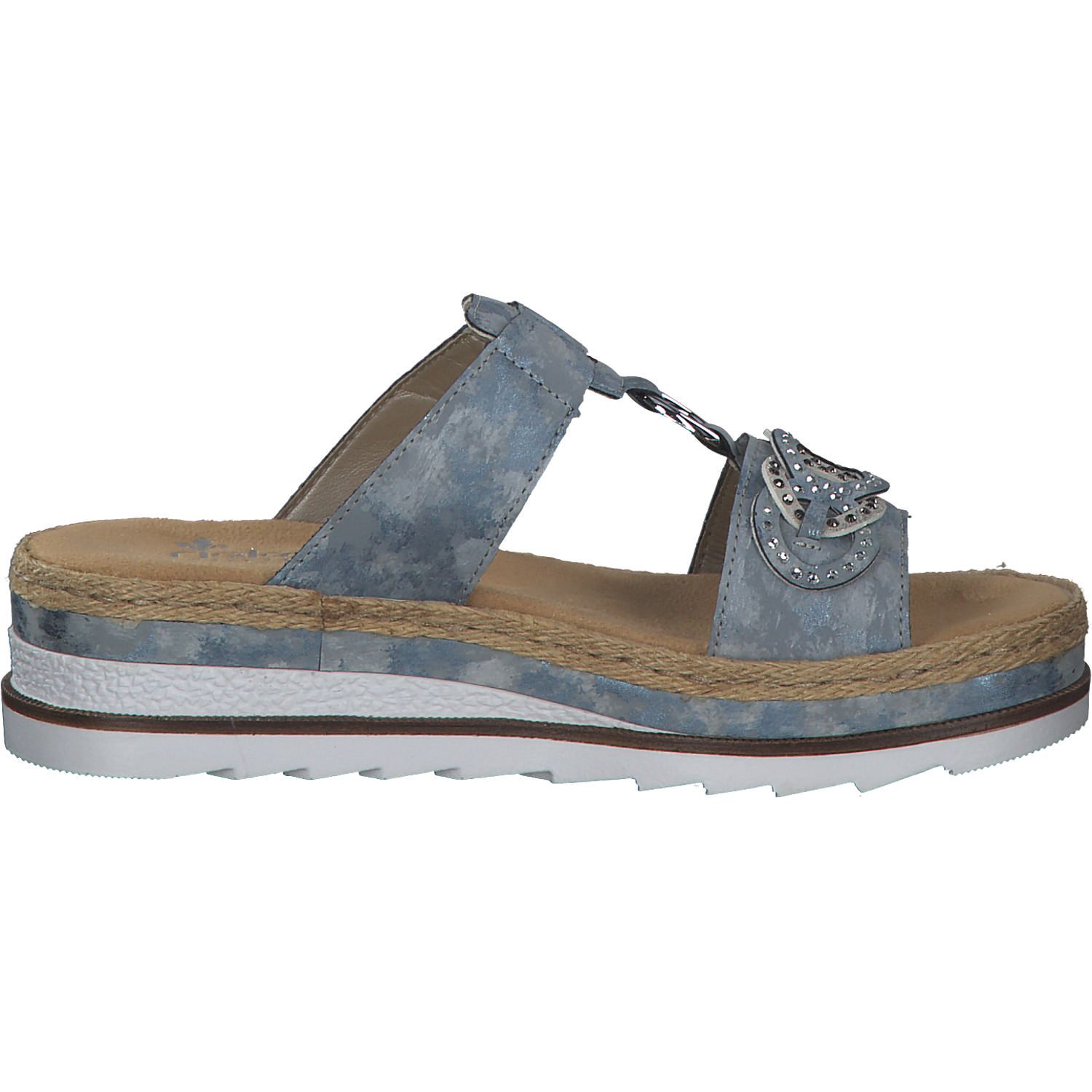 Rieker V7986, Pantoletten & Badeschuhe, Damen, Blau