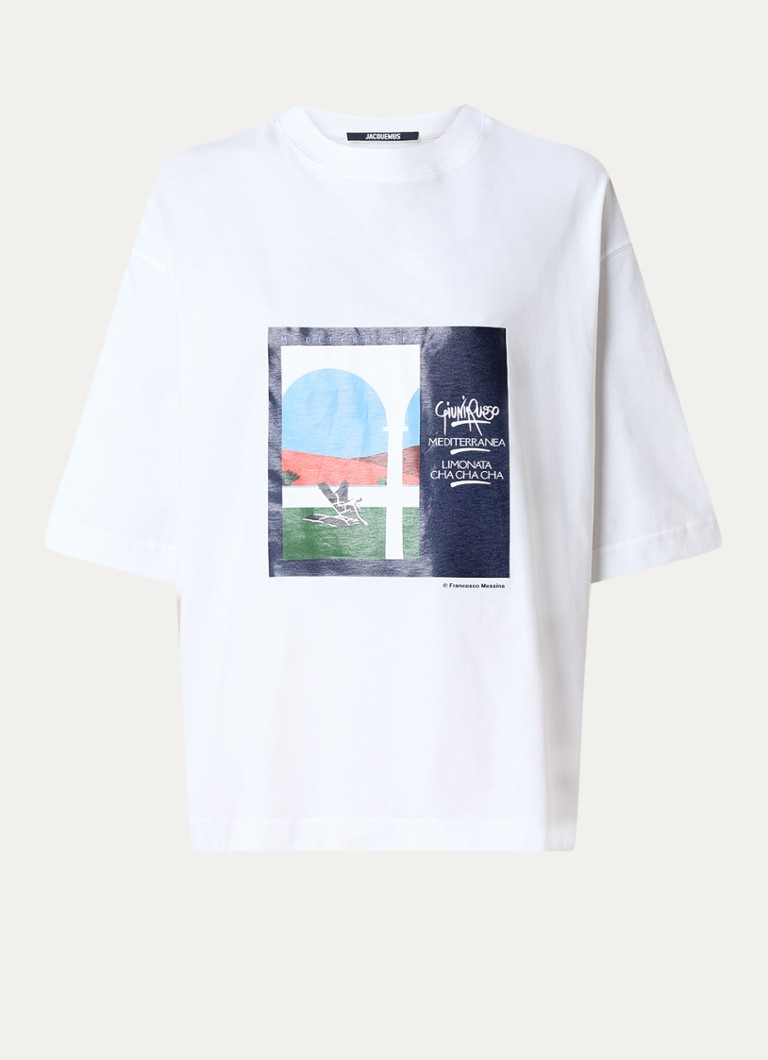 Jacquemus T-shirt with logo and print