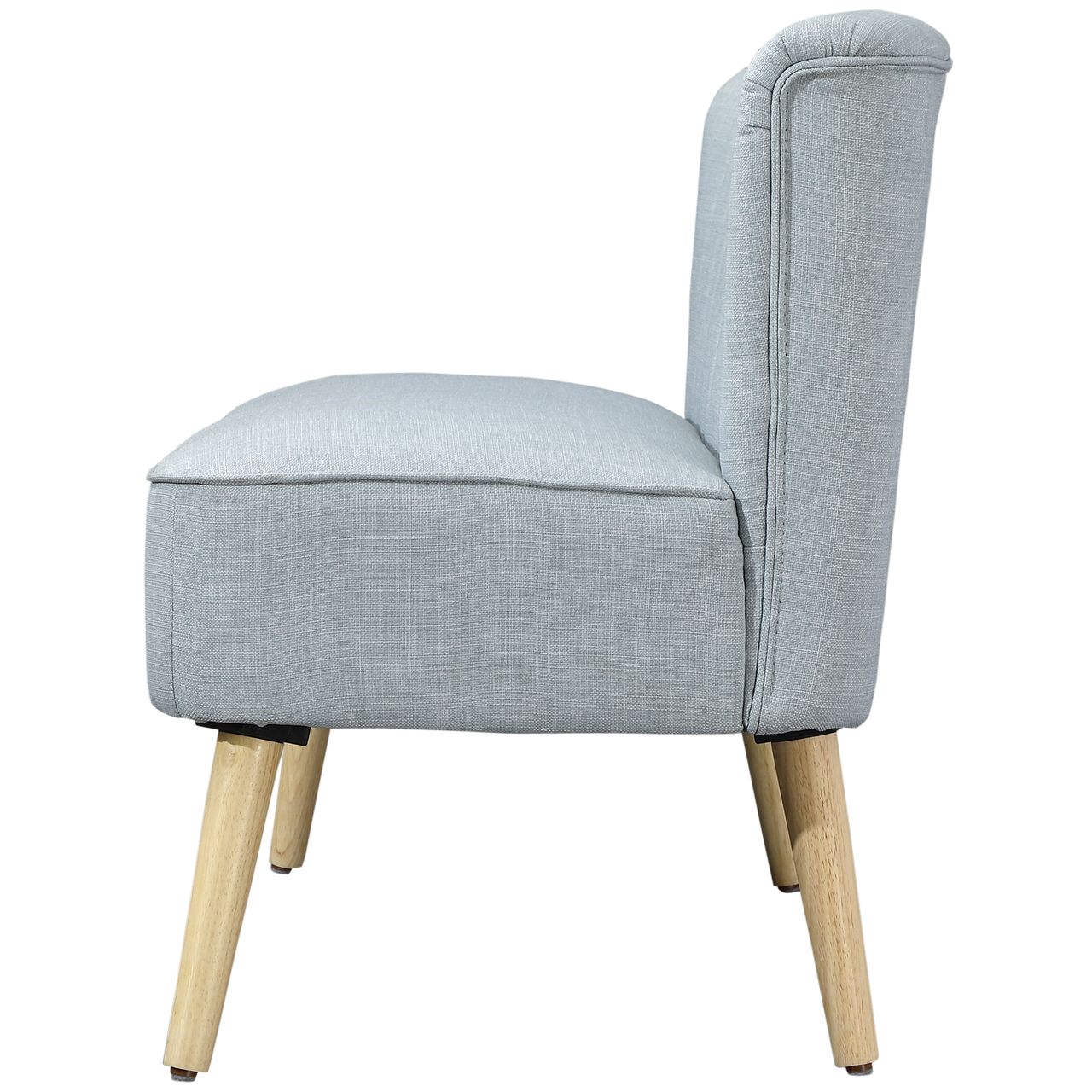 HOMCOM 2-Sitzer Stoffsofa Polstersofa Sitzmöbel Loungesofa Hellgrün 117 x 56,5 x 77 cm