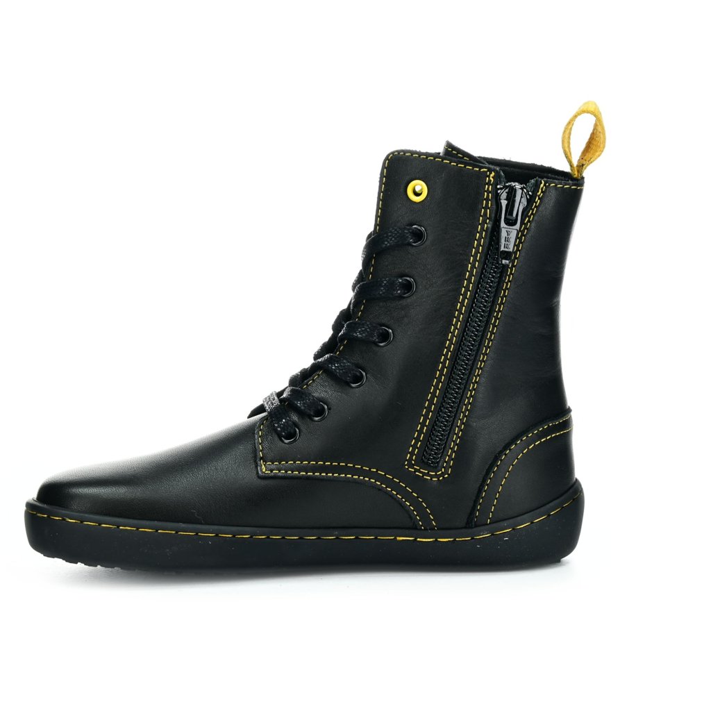 Shapen Maverick Mini Black & Yellow Barfußstiefeletten