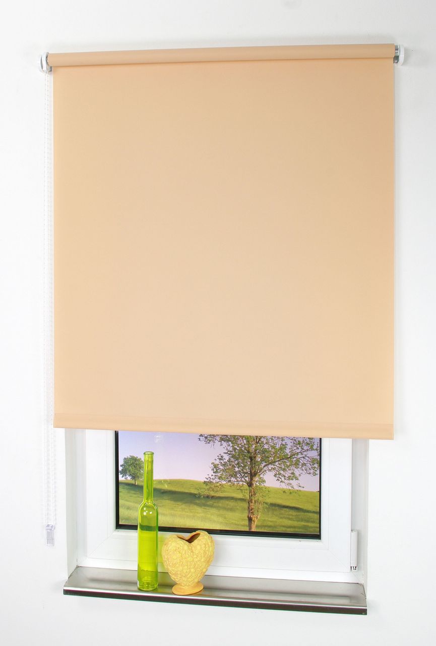 Bella Casa Seitenzugrollo, Kettenzugrollo, 180 x 122 cm, sand
