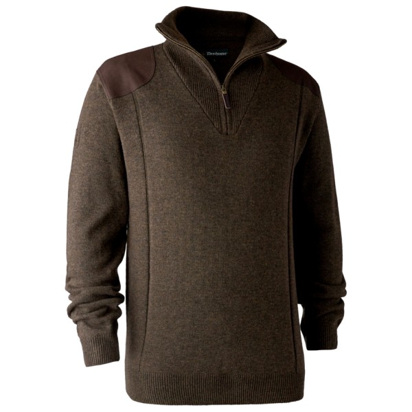 Deerhunter - Sheffield Knit with Zip Neck - Wollpullover