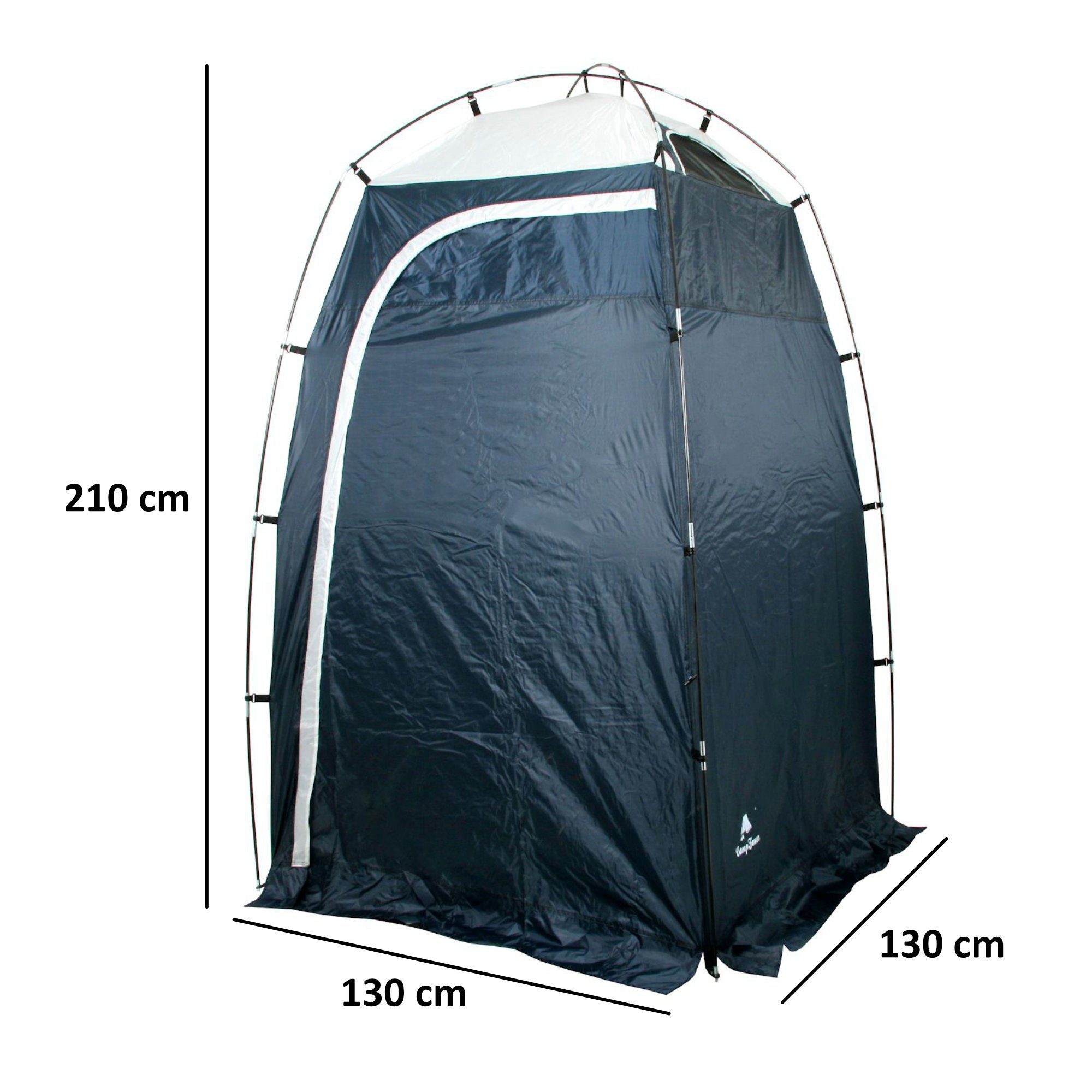 CampFeuer Gerätezelt Duschzelt, 130 cm x 130 cm x 210 cm, 1500 mm Wassersäule