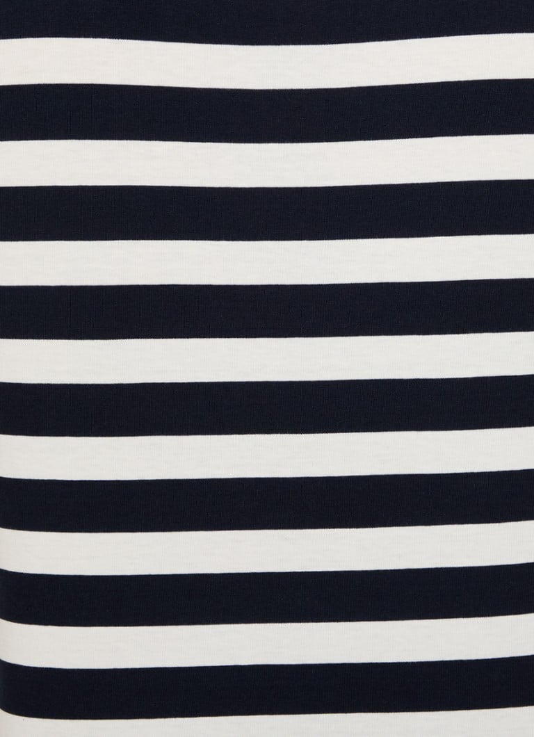 Tricou Tommy Hilfiger cu dungi și logo brodat
