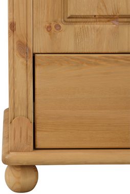 Home affaire Kleiderschrank Tessin Breite 152 cm, Kiefer massiv, inkl. Spiegel