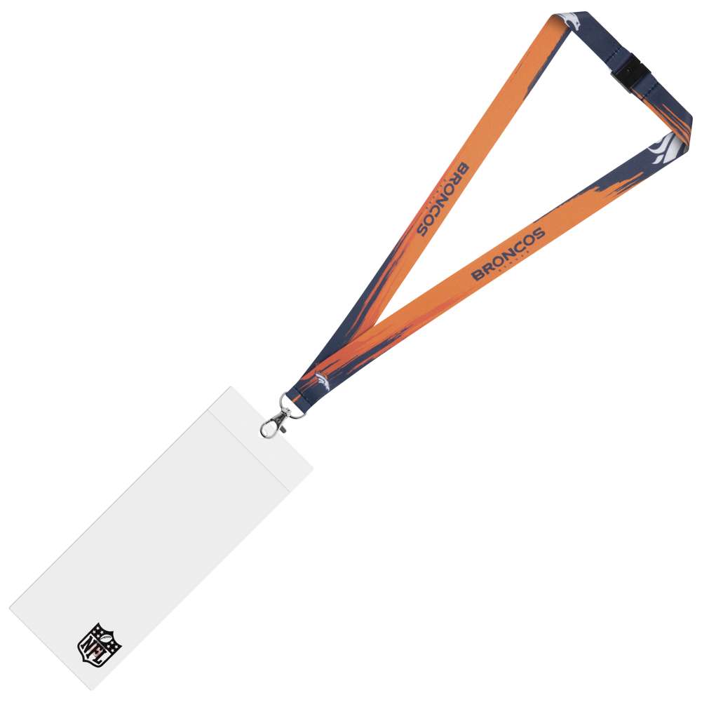 Denver Broncos NFL Fan Schlüsselband mit Tickethülle LYNNFPAINTDB